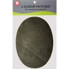 -2 Sew-on Large Natural Suede Leather Elbow Patches Size 4.75