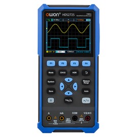 70MHz Bandwidth 2+1CH Handheld OWON Oscilloscope 3 in 1 Functions with 4 1/2 Multimeter 25MHz Arbritary Waveform Generator (2+1 CH/HDS272S)