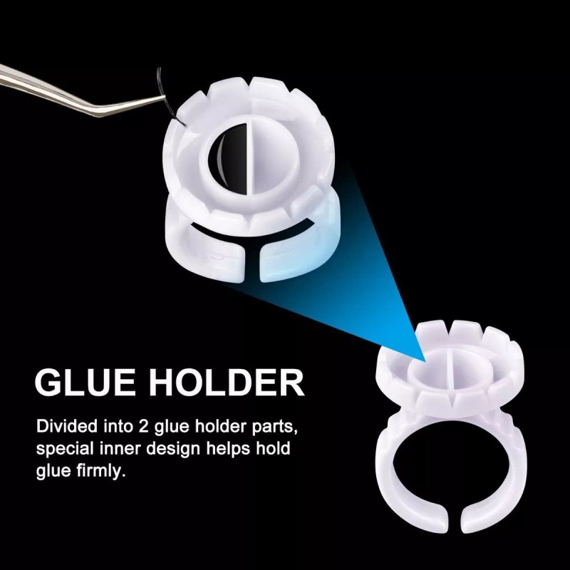 Velika 500 Pzas Anillo Flor Pestañas Ruso Lashistas 5 Pack