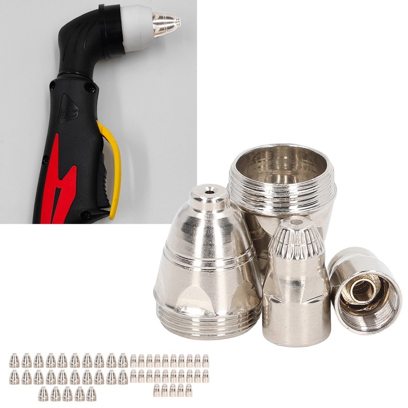 50PCS Plasma Cutting Torch Consumable Kit Copper Strong Penetration Plasma