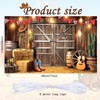 launuo Cowboy Party Decorations - Western Scene Cloth Wild West