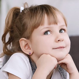 Memorjew Unicorn Gifts for Girls - Unicorn Earrings Unicorn Gifts for Girls, 925 Sterling Silver Yellow November Citrine Birthstone Hypoallergenic Earrings Birthday Gifts for Teen Girl