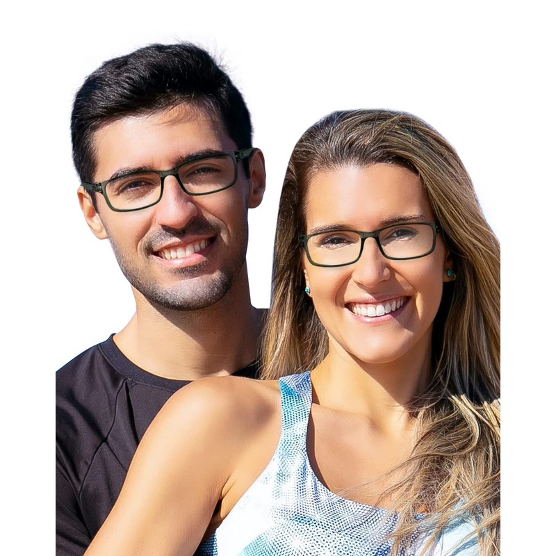 LUFF Unbreakable Reading Glasses for Women,4PCS Blue Light Blocking Reading