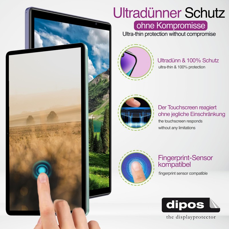 dipos I 2x Protective Film Clear Suitable for SPC Gravity