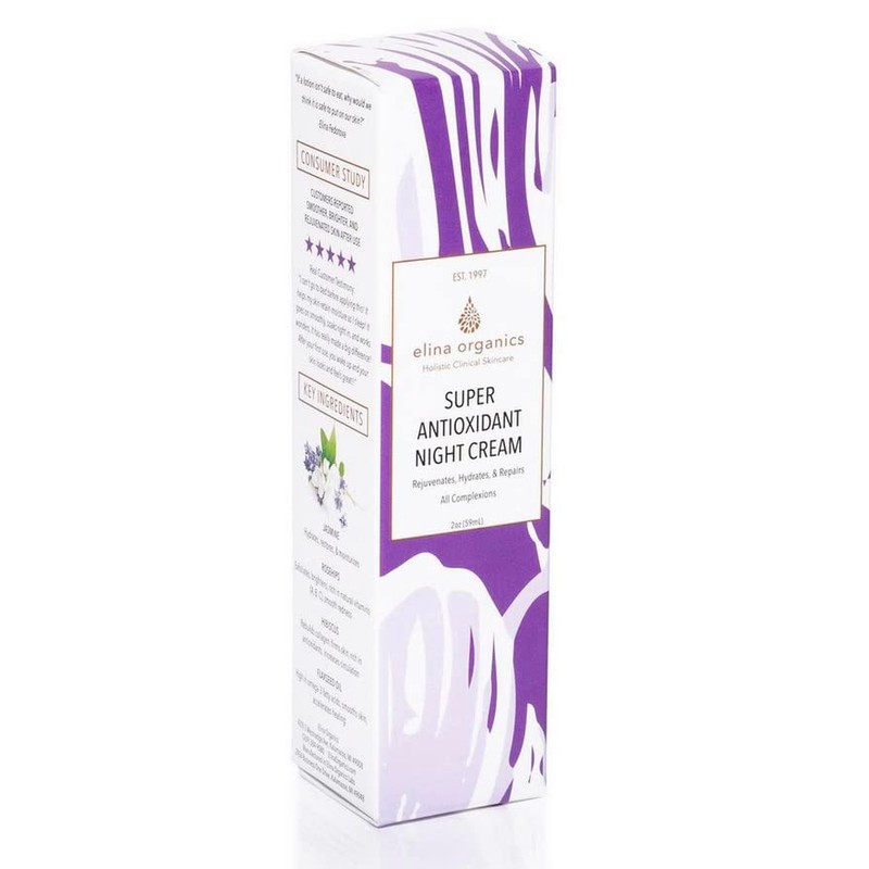 Elina Organics Super Antioxidant Night Cream, 2oz – Hydrating Night