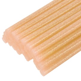 sourcing map sourcing map 30pcs Full Size Hot Glue Gun Sticks 7mm x 200mm High Sticky Small Hot Glue Sticks for Glue Gun, Glitter Orange