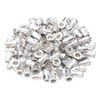 Rowiz 100 PCS M5 5mm Flat Head Aluminum Rivet Nut