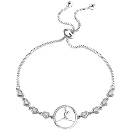 BNQL Gymnastics Bracelete Gymnast Gifts Gymnastics Jewelry Gifts for Gymnastics Team Gifts (Gymnast bracelet)