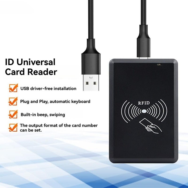 Snblzhef USB RFID Reader 125khz EM4100 TK4001 ID Contactless Sensitivity