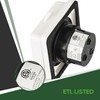 RVGUARD RV Power Inlet 30 Amp, 30 Amp Shore Power