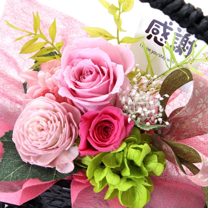 Hanayu Japanese Preserved Flower Flower Night Moon Pink - Thank