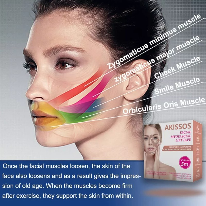 Facial Lift Tape for Skin Tightening and Anti-Wrinkle Patches