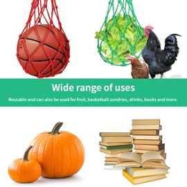 10 Pcs Melon Hammocks Cradles with D Hanging Hooks, for Trellis Heavy Duty Watermelon Nets,Or Growing Cantaloupe, Pumpkin,Honeydew in Vertical Garden (Green)