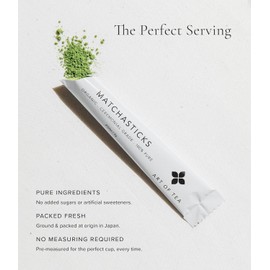 Art of Tea Art of Tea | Matcha Powder | Organic Japanese Ceremonial Matchasticks | 12 Count Single Serve Packets | Matcha Shaker Bottle Included