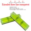 2PCS high-precision mini rectangular level ruler, three line bubble measuring