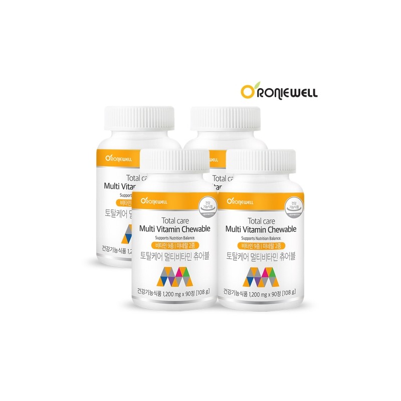 Ronywell Total Care Chewable Multivitamin 1,200mg 90 Tablets / 로니웰