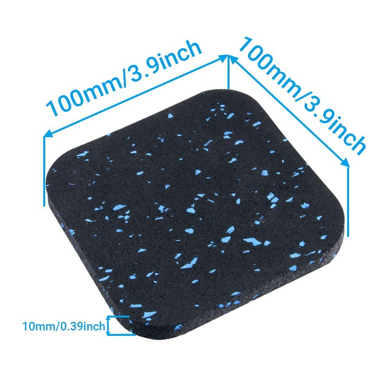 ANAOER Treadmill Mat, Exercise Equipment Mat with High Density Rubber