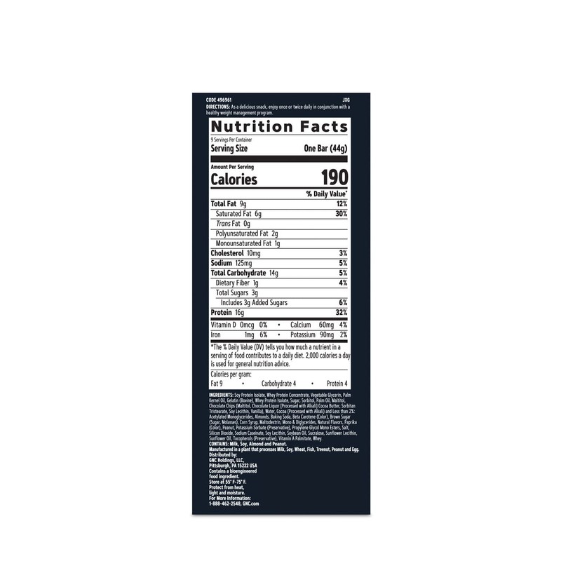 GNC Total Lean Layered Lean Bar - Cookie Dough (9