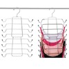 Pack of 2 Folding Clothes Hangers Space-Saving Multi-Layer Hanger Bra