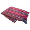Del Mex Mexican camino de mesa tejida bufanda estilo Rebozo
