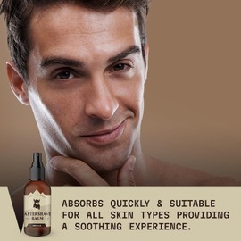 Striking Viking After Shave Balm for Men – Vanilla Scent Post-Shave Balm (4.0 fl oz) – Nourishing Aftershave Treatment to Soothe, Hydrate, and Revitalize Men’s Skin