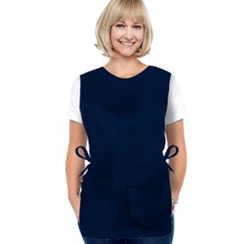 Classy Pal Cobbler Delantales para mujer con bolsillos, bata de criada, mandiles para mujer, marino, Talla única