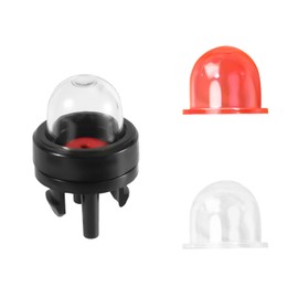 lasuroa 3pcs 188-512-1 Snap-in Carburetor Primer Bulb Pump and Primer Bulb Replacement, for Small Engines Poulan Echo Ryobi Homelite Bolens for Husqvarna Craftsman Chainsaw Trimmer(Clear+Red)