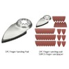 Finger Oscillating Multitool, Finger Sanding Sheets Sand Disc Kit, Sanding