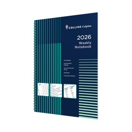 Collins - Colplan - 2026 12 Month Calendar Year Planner, Week-To-View with Notes Diary, A5 Wiro Bound Cover (62-26)