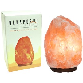 Rakaposhi Natural Himalayan Salt Rock Lamp w/ 6' UL Listed Dimmer Switch - 9+ lbs