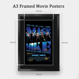 HWC Trading FR A3 Magic Mike Channing Tatun Gifts Printed Poster Signed Autograph Picture for Movie Memorabilia Fans - A3 Framed