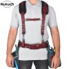 NUTUCH Heavy Duty Leather Work Suspender With Pockets | Tool