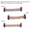 sourcing map IDC Ribbon Cable Coloured Rainbow Colour Wire 10