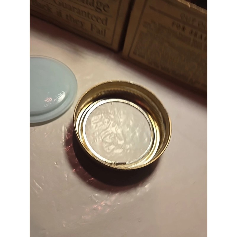 White Crown Scarce White Crown Vacuum Mason Jar Cap Emb