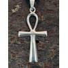 Ankh Pendant made from 925 Sterling Silver with Cotton Necklace