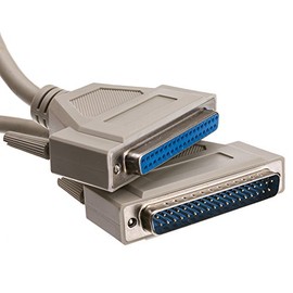 CableWholesale 10 feet Serial Extension Cable, DB37 Male to DB37 Female, 37 Conductor, 1:1, Beige, Serial Extender for Printer, PC, Networks, DB37 Cable, DB37 Male to Female Serial Extension Cable