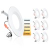 Ensenior 5/6 Inch 5CCT LED Can Lights 6 Pack, Retrofit