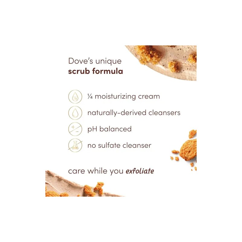 Dove Exfoliante Corporal Azúcar Morena Crema De Coco 425g
