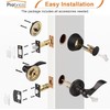 Probrico Door Lock Set with Deadbolt Oil Rubbed Bronze, Keyed