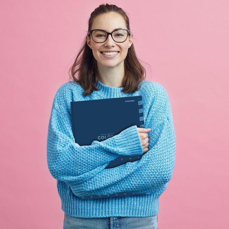 Top-2000 Index Notebook A5 96 Sheets Squared A-Z Blue Notebook