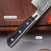 FINDKING 5 Inch Damascus Paring Knife, Multifunctional Small Kitchen Utility