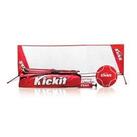 Kickit Soccer Tennis Game Set | Portable 6.5' Wide x 2' High Net & Soccer Tennis Ball | Play Outdoors, Indoors, Backyard, Beach (Portable Net 6.5 'W X 2'H) (Original 6.5' x 2')