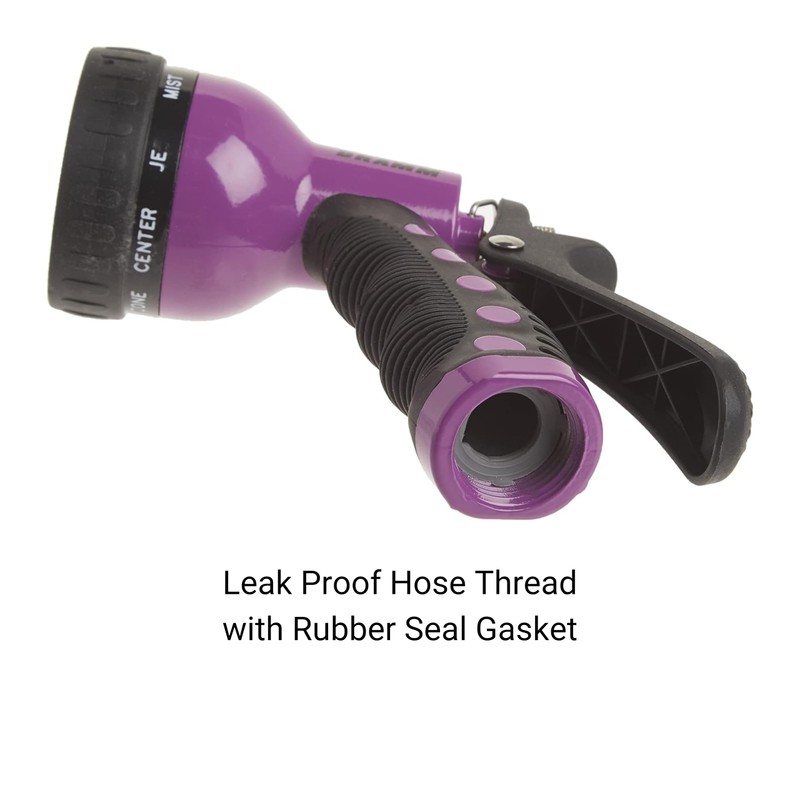 Dramm® Revolver Heavy Duty 9-Pattern Garden Hose Nozzle – Adjustable