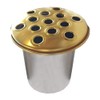 Memorial Grave Flower Pot - 12cm tall Sturdy Aluminium Grave