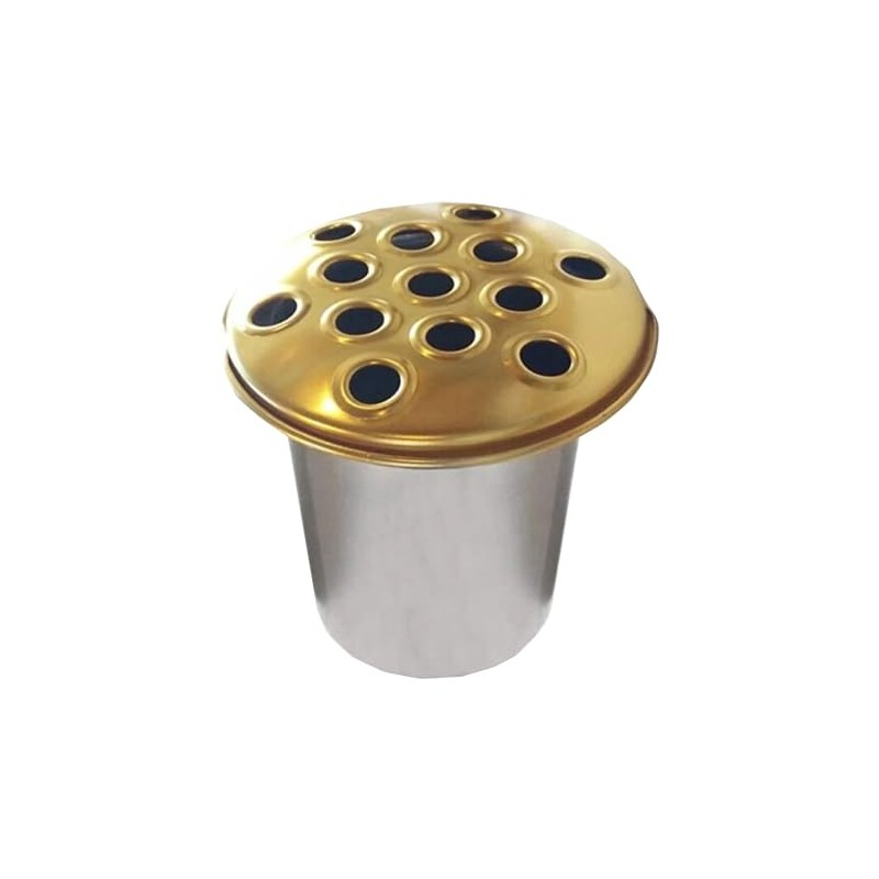 Memorial Grave Flower Pot - 12cm tall Sturdy Aluminium Grave