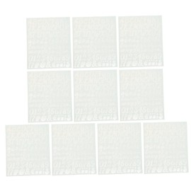 TEHAUX 10sheets Handwritten Font Stickers Alphabet and Number Decals Fine Glitter for Crafting and Journaling