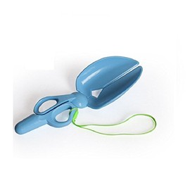 Scissor Style Scooper a Great Solution for Pet Dogs Waster Clean (Blue)