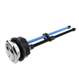 TAODAN Black Toilet 38mm Threaded Diameter Double Push Flush Button 304 Stainless Steel Wire Adjustable Domestic Tank Drain Fitting