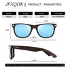JFXQDR 2 Pack Imitation Wood Polarized Sunglasses for Men and