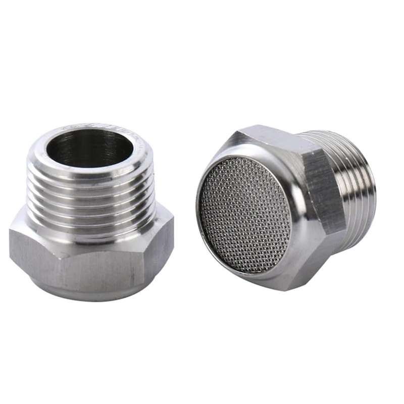 Pneumatic Silencer VA Stainless Steel 1/4 Inch Compressed Air Damper